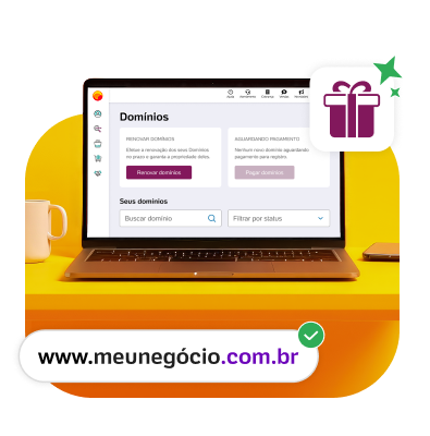 Domínio gratuito ao renovar seu domínio no UOL Host