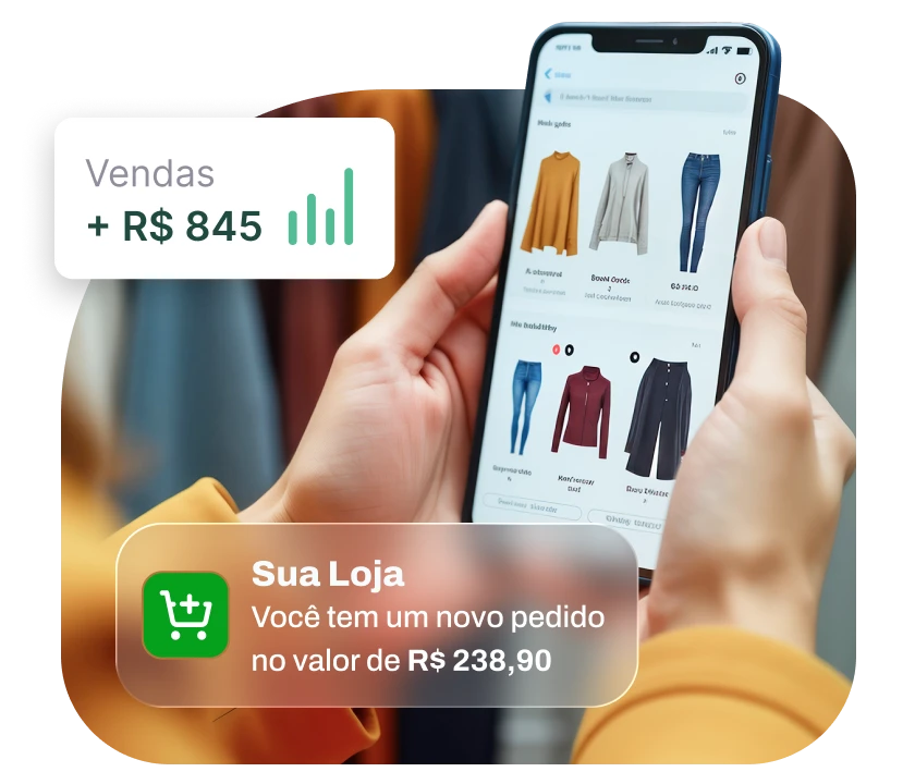 visualização da loja virtual